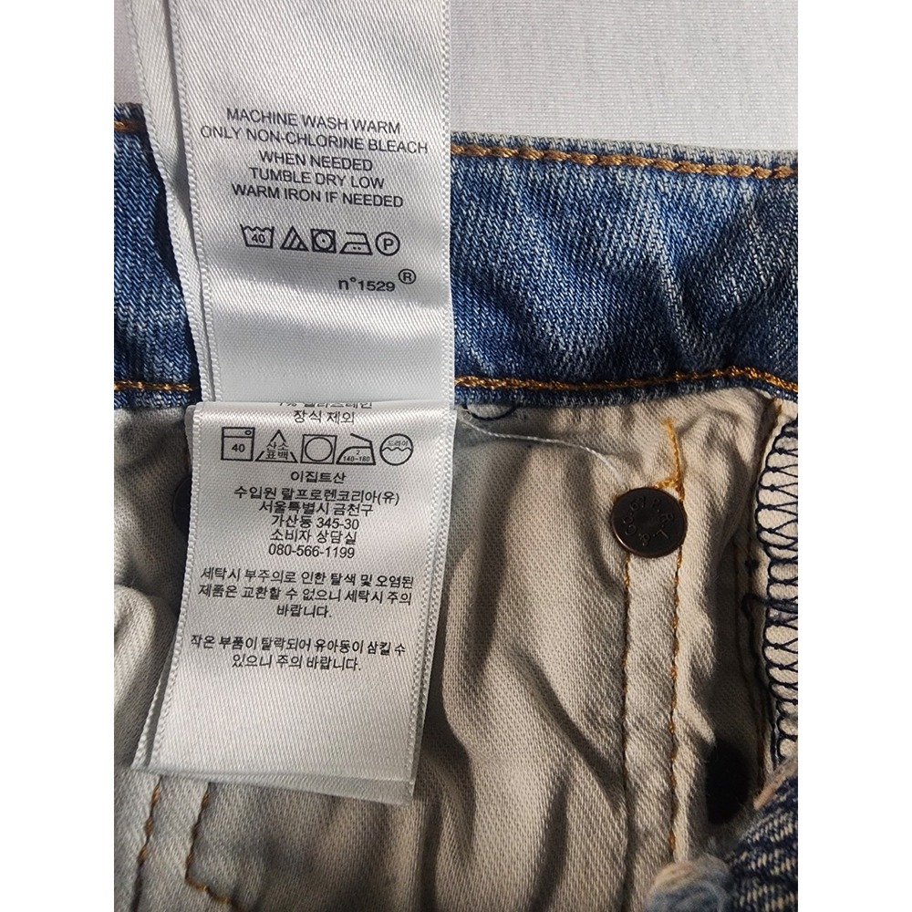 Polo by Ralph Lauren Kids Light Wash Denim Jeans with Embroidered Detail - Picture 9 of 16